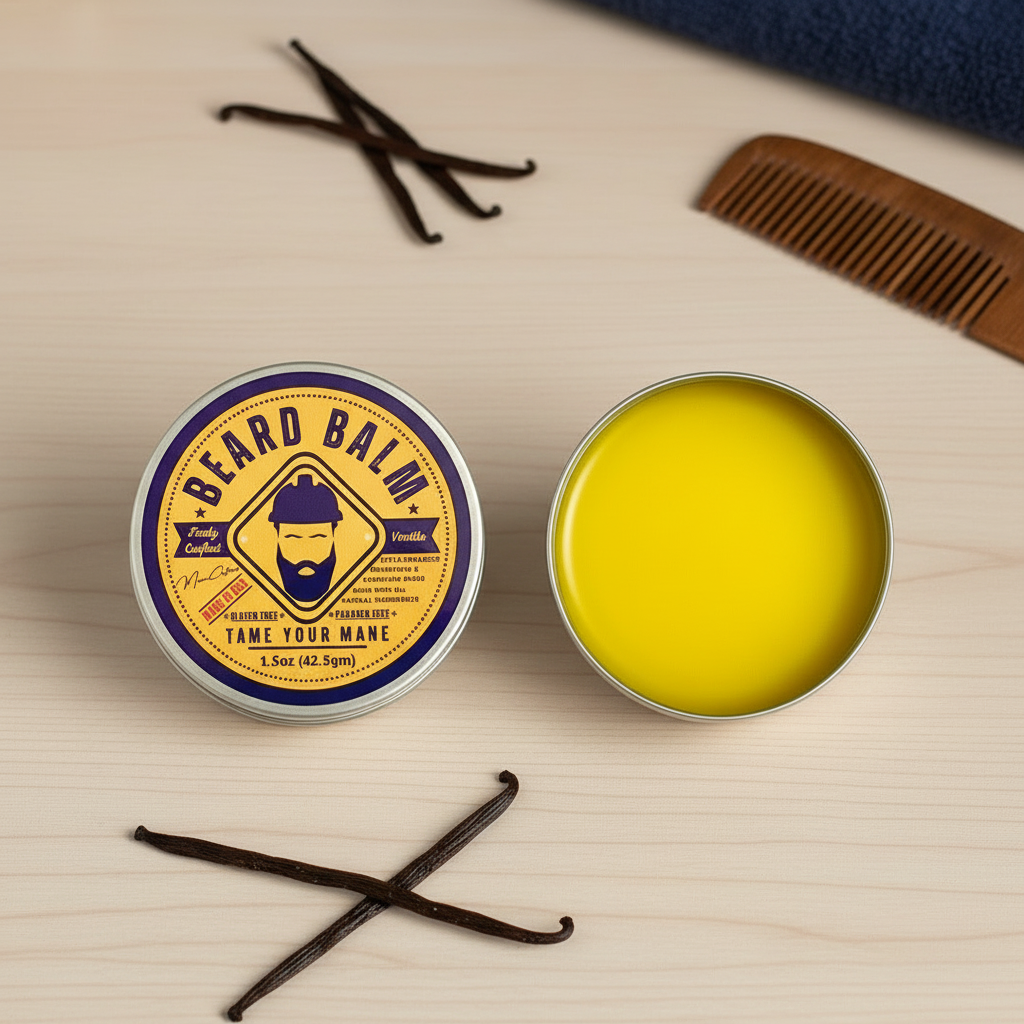 Beard Balm - Vanilla 1.5oz - "Tame Your Mane"