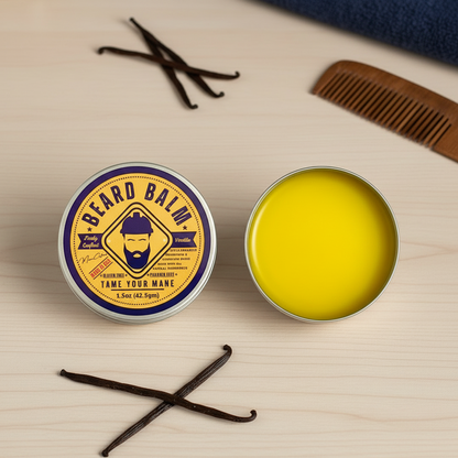 Beard Balm - Vanilla 1.5oz - "Tame Your Mane"