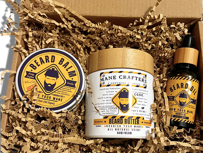 Trio Pack - Natural Beard Care Bundle - "Tame - Nourish - Grow"