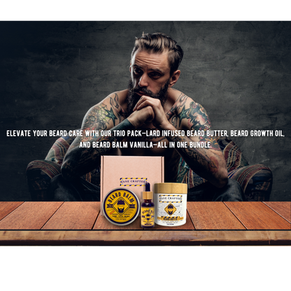 Trio Pack - Natural Beard Care Bundle - "Tame - Nourish - Grow"